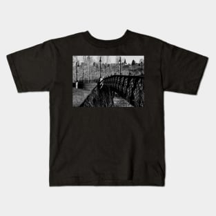 Bridge in Black and White Kids T-Shirt